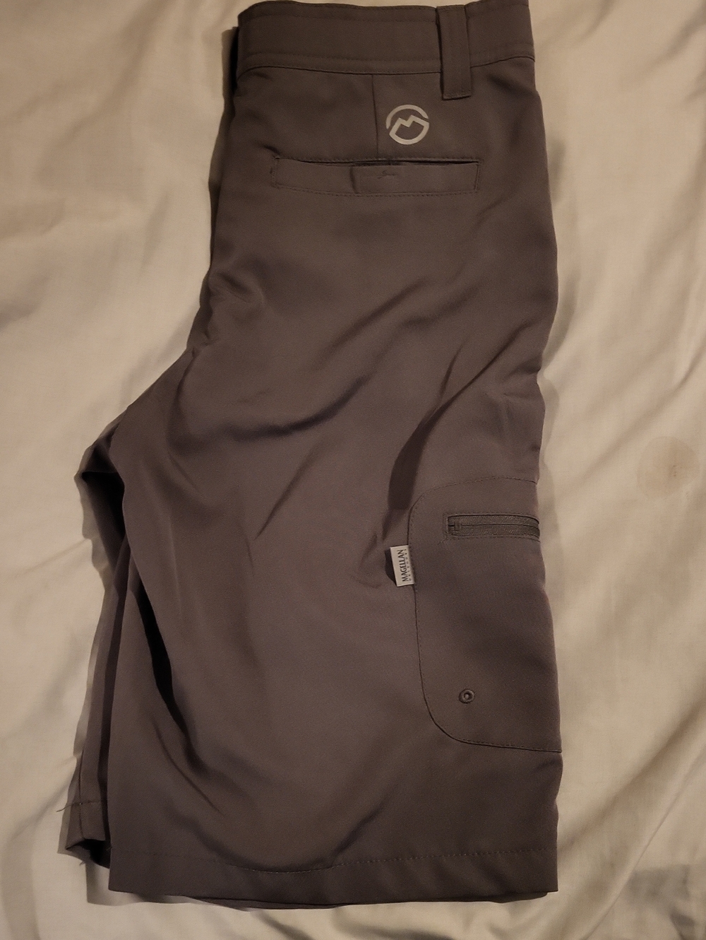 Gray Boys Cargo Pants with Stretch | Unknown Brand